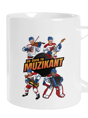 Co Čech, to hokejista velký hrnek White