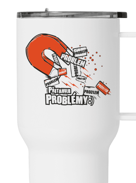 Magnet na problémy termohrnek White