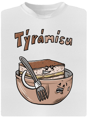 Týrámísu dětské sportovní tričko White