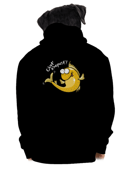 Zlaté rybky pánská mikina na zip Black