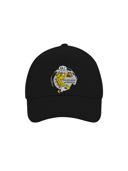 Žluťoučký kůň kšiltovka baseballka Black