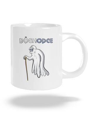 Duch důchodce velký hrnek White