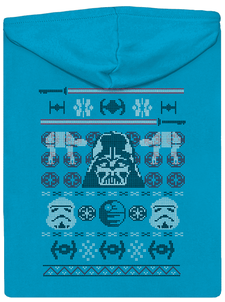 Vader na svetru dámská mikina na zip Blue Atol