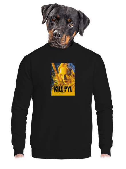 Kill pyl unisex mikina bez kapuce Black
