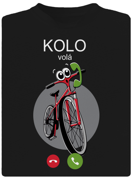 Kolo volá pánské sportovní tričko Black