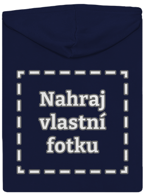 Vlastní potisk pánská mikina na zip Navy