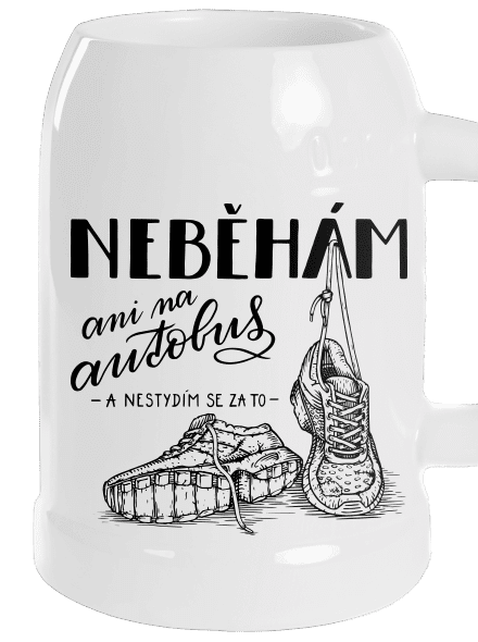 B12: Neběhám půllitr White