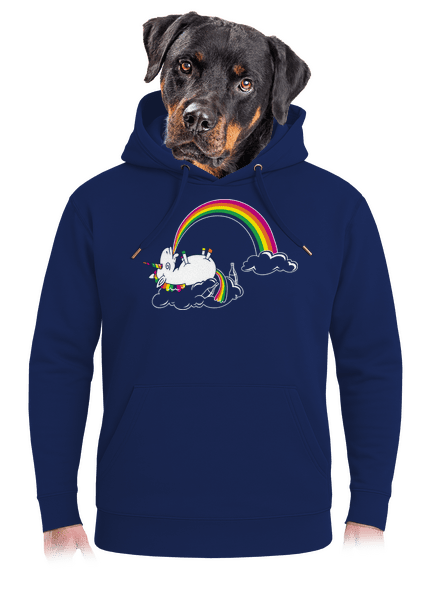 Tajemství duhy unisex mikina premium Navy