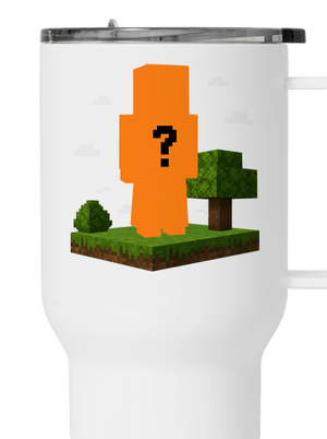 Minecraft z vlastní fotky termohrnek White