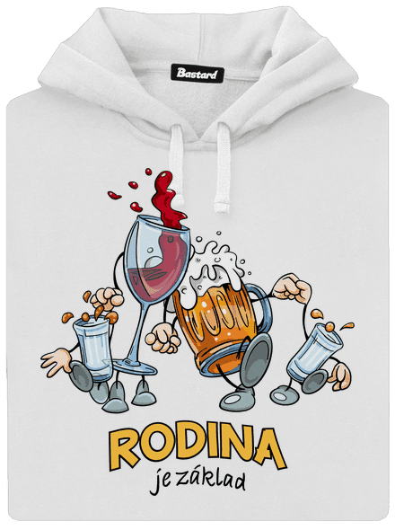 Rodina je základ dámská mikina klokanka White