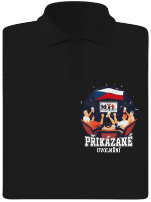 Přikázané uvolnění pánská polokošile Black