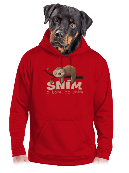Sním o tom, co sním pánská mikina klokanka Red