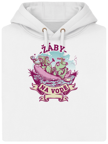 Žáby na vodě unisex mikina premium Snowwhite