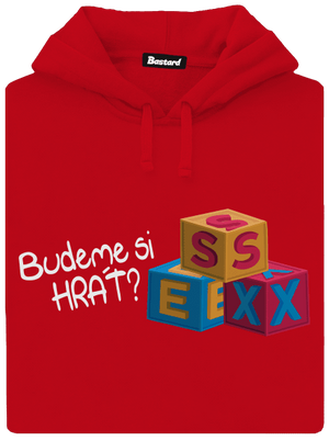 Budeme si hrát pánská mikina klokanka Red