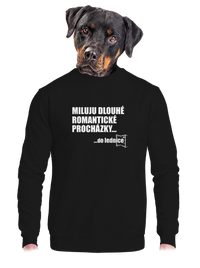 unisex mikina bez kapuce