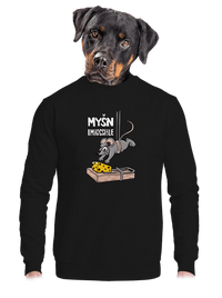 unisex mikina bez kapuce
