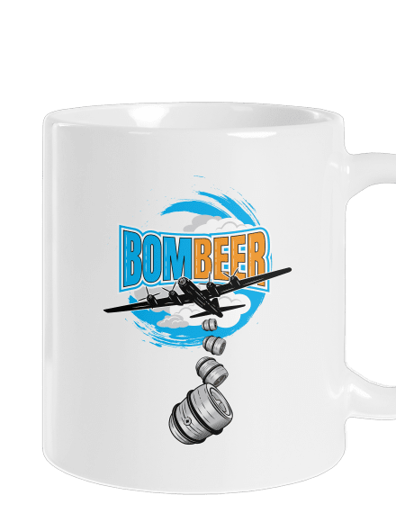 BomBeer klasický hrnek White