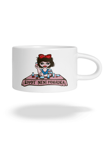 Sněhurka hrnek makronka White