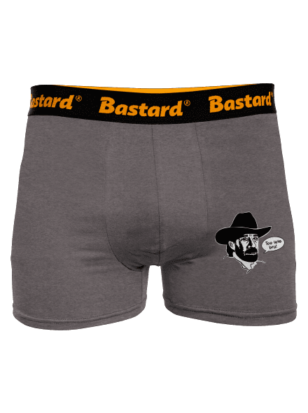 Too late bro boxerky Gray Melange