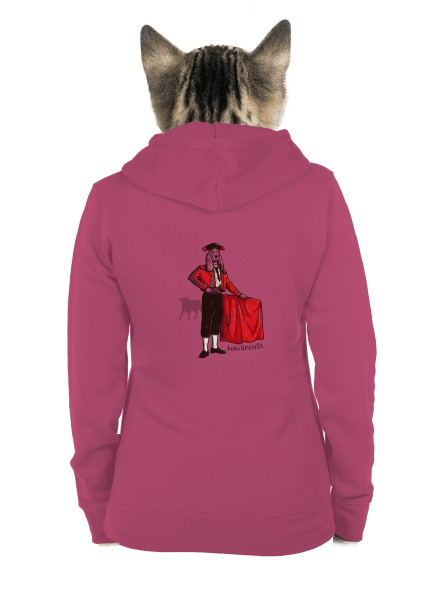 Kokršpaněl dámská mikina na zip Magenta
