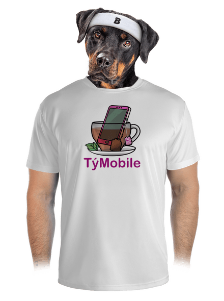 TýMobile pánské sportovní tričko White