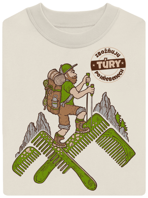 Turista unisex mikina bez kapuce Off White