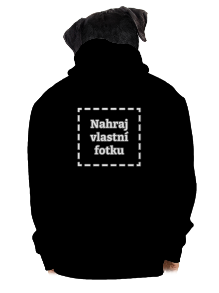 Vlastní potisk pánská mikina na zip Black