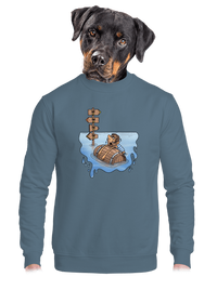 unisex mikina bez kapuce