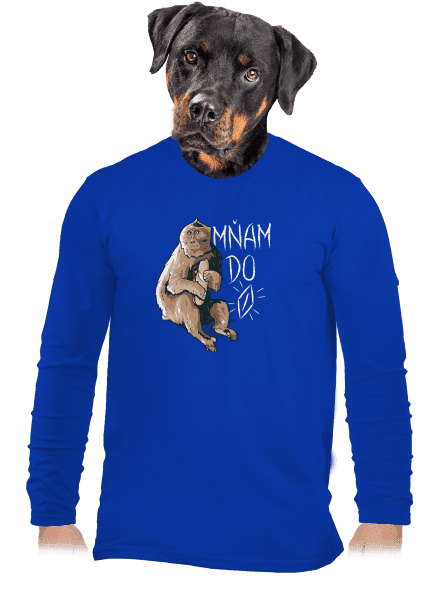Mňam do p*** pánské dlouhý rukáv Royal Blue