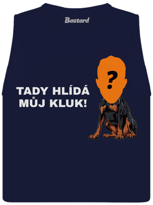 Tady hlídám já dámské tílko volné Navy