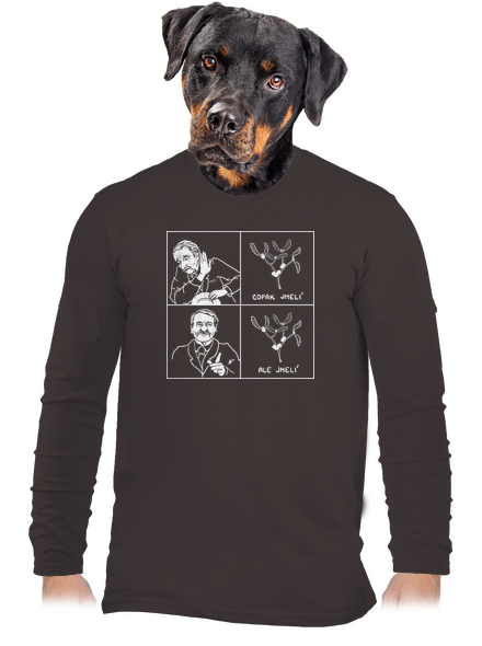 Cimrman: Copak jmelí pánské dlouhý rukáv Bear Brown