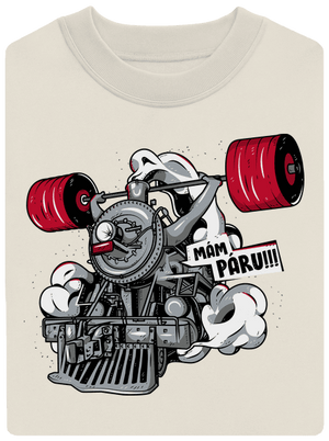 Lokomotiva unisex mikina bez kapuce Off White