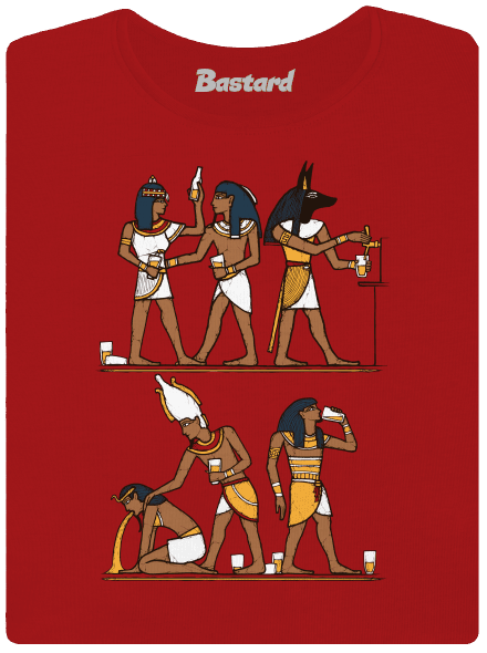 Egyptská párty dámské tričko Red Mal