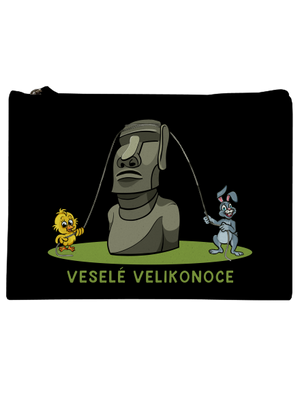 Velikonoční Moai taštička Black