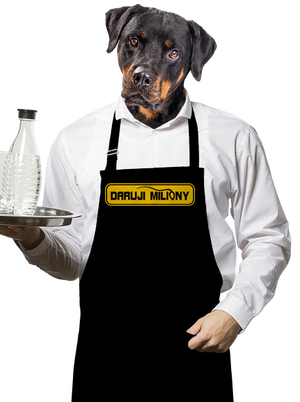 Miliony zástěra Black