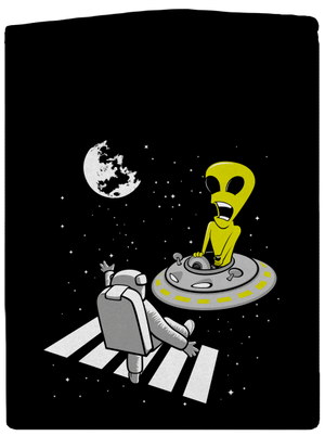 Vesmírný přechod pánská mikina na zip Black