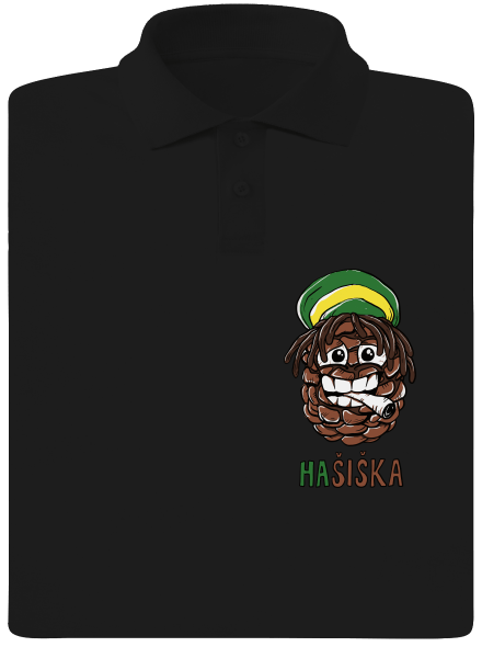 Hašiška pánská polokošile Black