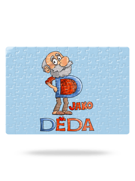 D jako děda puzzle White