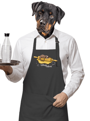 Miluju válení zástěra Dark Grey