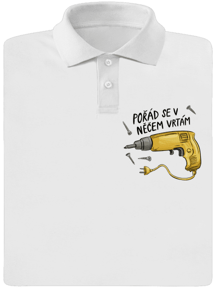 Vrtám pánská polokošile White