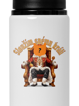 Sloužím svému králi lahev na vodu White