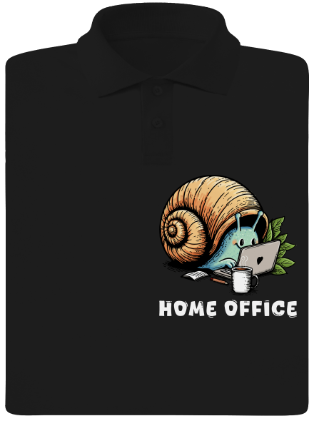 Šnekův home office pánská polokošile Black