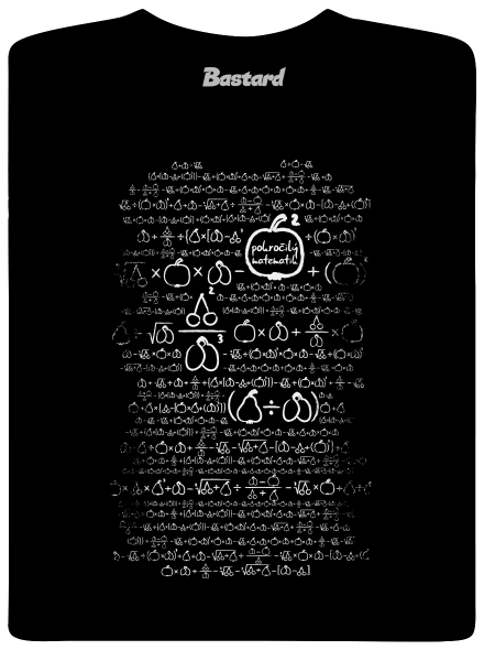Matematik pánské tričko Black
