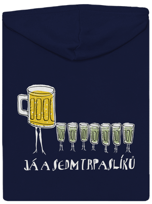 Já a sedm trpaslíků pánská mikina na zip Navy