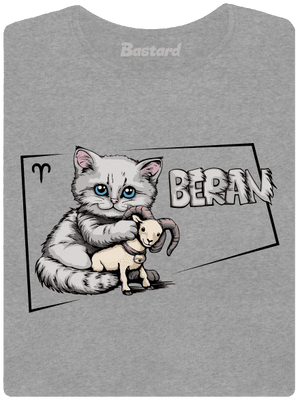 Kočičí horoskop: Beran dámské tričko Dark Gray Melange