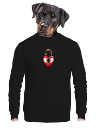 unisex mikina bez kapuce