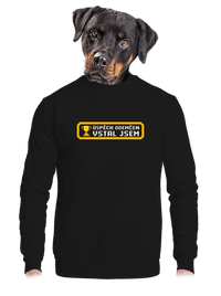 unisex mikina bez kapuce