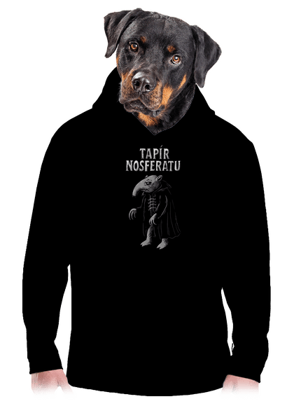 Tapír Nosferatu pánská mikina klokanka Black