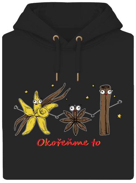 Okořeňme to unisex mikina premium Dark Black