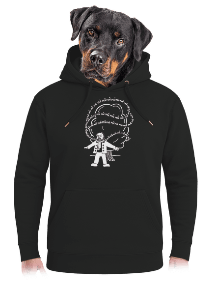 Cimrman: MŇ MŇ MŇ unisex mikina premium Dark Black